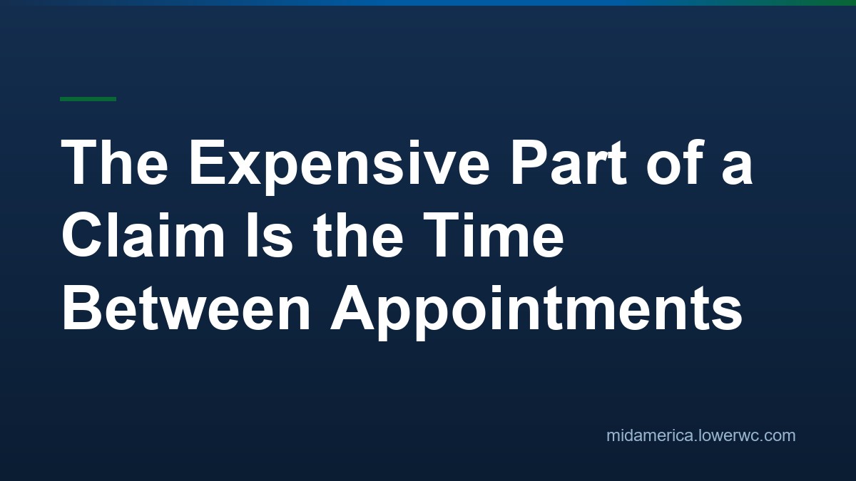 The Expensive Part of a Claim Is the Time Between Appointments