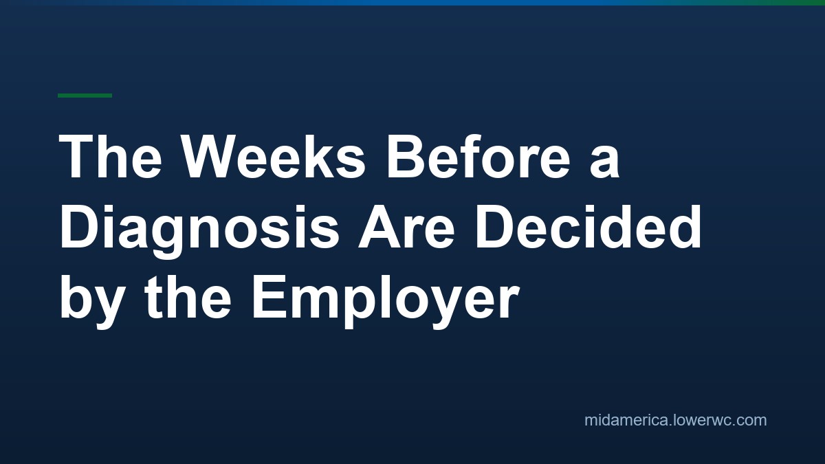 The Weeks Before a Diagnosis Are Decided by the Employer